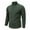 Army Green, variant on Men Adding Fleece Elastic Knit Sweater Warmth Laziness Loose Casual High Collar Sweater