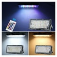 thumbnail image 4 of 50W 100W LED RGB Flood Light IP65 Waterproof Outdoor Reflector Led Spotlight Landscape Lighting With Remote Control, 4 of 7