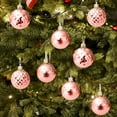 thumbnail image 5 of Hvmvliv 12-Piece Shatterproof Christmas Ball Ornaments Multiple Styles Tree Party Decorations Pink, 5 of 6