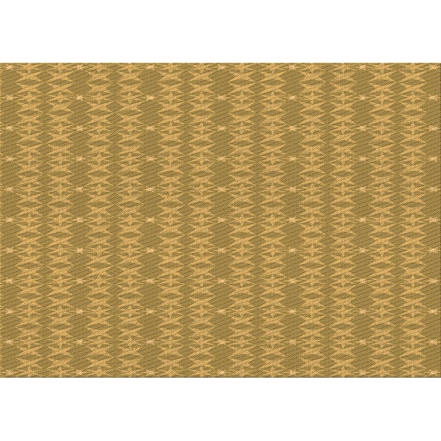 Ahgly Company Tapis Rectangulaire d'Intérieur Lavable en Machine Transitionnel Brun Bisque Foncé, 2 Pieds x 3 Pieds