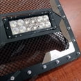 thumbnail image 3 of APS Compatible with Jeep Wrangler JK 2007-2018 Main Upper Stainless Steel Black Laser Cut Mesh with Stud Rivets & LED Grille Insert JL5819L, 3 of 3