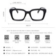 thumbnail image 2 of Lunettes Anti-Bleu Miroir Plat Carré Tendance Mode, en PC et AC, 2 of 5