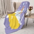 thumbnail image 3 of Disketp Corgi Washing in Bathtub Cozy Flannel Fleece Throw Blanket: Has a velvety texture for All Seasons - Perfect for Women, Men, & Kids"50"x40", 3 of 6