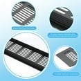 thumbnail image 4 of Uxcell 27.6"x3.2" Rectangle Air Vent Cover 2pcs Door Grille Ventilation Cover Louvered with Screws for Cabinet Black, 4 of 7