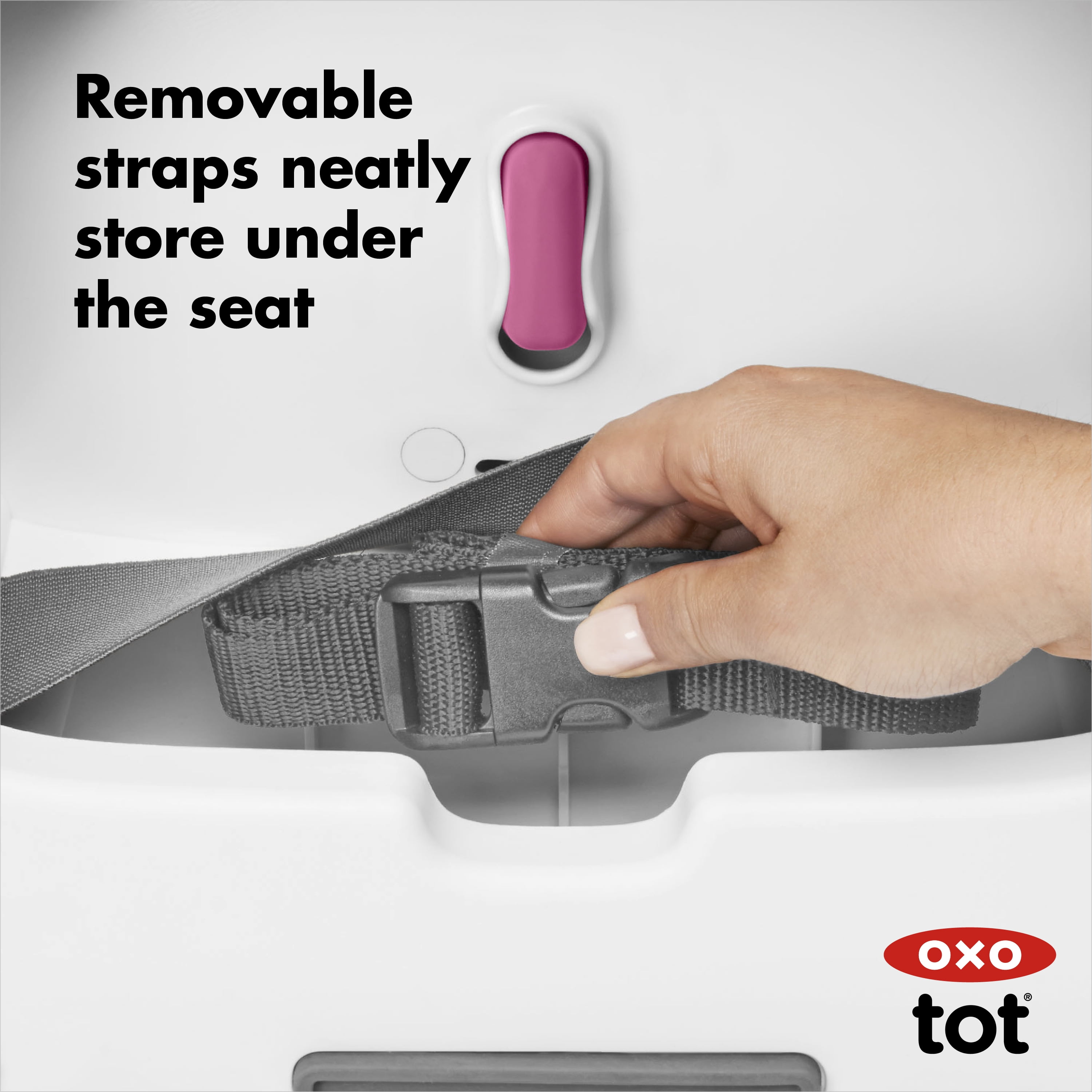 OXO Tot Toddler Nest Booster Seat With Removable Cushion - Pink
