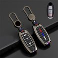 thumbnail image 3 of Car Key Fob Cover Case Protector Zinc Alloy Silicone Car Key Fob Case Cover For Nissan Sentra For Infiniti Q50, 3 of 15