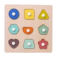 thumbnail image 1 of Rompecabezas De Madera Con Formas Para Niños, Juguetes Para Niños Y Niñas, Clasificador De Formas, Rompecabezas Con Forma De Bebé, Reconocimiento De Color, Regalo Educativo Temprano A Juego Vogacara FN007535-02, 1 of 6