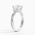 thumbnail image 2 of Dash Jewel 14K White Gold Over Ring - 2.3 Ct Cushion Cut Diamond Ring - Causal Daily Wear Ring for Women's - Special Occasion Ring Women's - Causal Stacking Ring - Christmas Special Gift for Her, 2 of 6