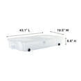 thumbnail image 2 of Open Box Rubbermaid 68 Qt Under Bed Storage Boxes w/ Dual Hinged Lids (2 Pack), 2 of 11