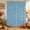 Slate Blue, variant on Terracotta Orange Solid Color Shower Curtain, Waterproof Shower Curtains for Bathroom, Minimalist Vintage Linen Texture Washable Fabric Bathtub Curtain Set Bath Decor with 12 Hooks 72"x78"