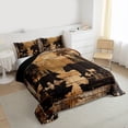 thumbnail image 3 of jejeloiu Jungle Animals Bear Full Size Comforter Sets,Black Brown Bedding Sets For Boys Kids Reversible 3pcs, 3 of 8