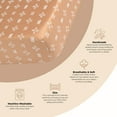 thumbnail image 2 of Crane Baby Kendi Copper Dash Crib/Toddler Bed Fitted Sheets, Gender Neutral Crib Sheets, 2 of 5