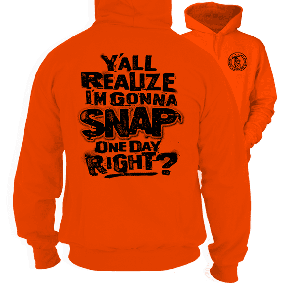 Snap - Safety Orange Hoodie