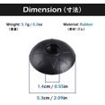 thumbnail image 2 of 6 Pcs Rubber Tips Protector Replacement Spare Pads for Nordic Walking Stick Hiking Trekking Asphalt, 2 of 5
