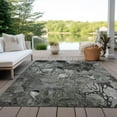 thumbnail image 6 of Addison Rugs Chantille Indoor/Outdoor Transitional Floral Gray Washable Rectangle Rug, 9' x 12', 6 of 6