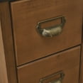 thumbnail image 5 of eHemco Antique Style 4-Drawer Storage End Table Side Table with Metal Hairpin Legs, Antique Walnut, 5 of 10