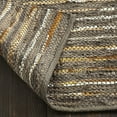 thumbnail image 6 of Ansley Hand-Woven Leather and Cotton Indoor Area Rug by Blue Nile Nills - 5' x 8', Fossil, 6 of 8