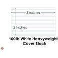 thumbnail image 5 of Ruled Index Cards | 100lb Heavyweight Thick White Cover Stock | 100 per Pack | 5 x 8 Inches, 5 of 5