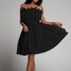 thumbnail image 5 of Moda mujer sexy sin mangas vestido sólido sin tirantes sin espalda mini vestido Fridja  hj1788, 5 of 9