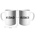 thumbnail image 4 of Number 1 Dad Coffee Mugs 15 OZ Sublimation Mugs,Double-sided Printing Ceramic Cups Ceramic Mugs for Coffee,Tea,Hot Cocoa, 4 of 4