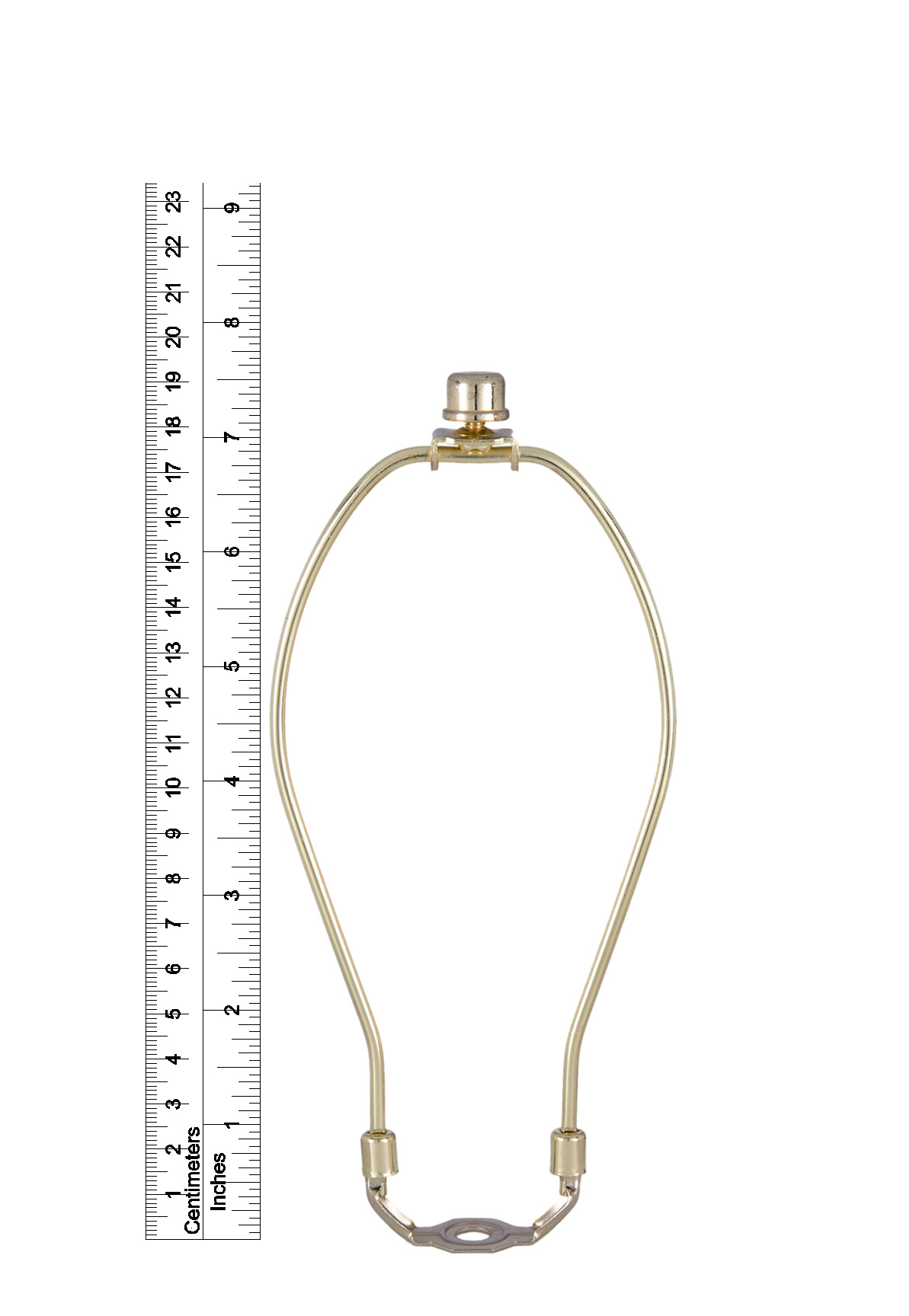 B&P Lamp Table Lamp Wiring Kit with 7 Inch Harp and 3-Way Socket, Brass Finish