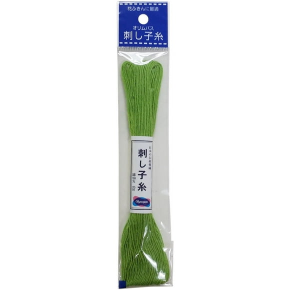Olympus Fil de Coton Sashiko 22yd Uni-Vert Jaunâtre ST20SP-06