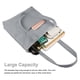 thumbnail image 4 of Bolso de mano de pana con cremallera, bolso de hombro, bolso de mano para mujer, bolso de compras de gran capacidad, bolso de mano con bolsillos, 4 of 6