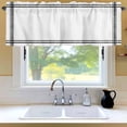 thumbnail image 6 of Solid Color Window Valance for Kitchen, White Rod Pocket Short Curtain for Small Windows, Light Filtering Decorative Valance, 42 x 18 Inch, 1 Panel, 6 of 9