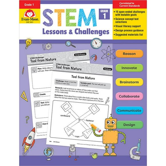 Evan-Moor EMC9941 STEM Lessons & Challenges - Grade 1