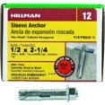 thumbnail image 2 of Hillman Lok/Bolt Sleeve Anchor 1/2 " X 3 " Hex Head 1-1/2 " Zinc Plated Steel, 2 of 2