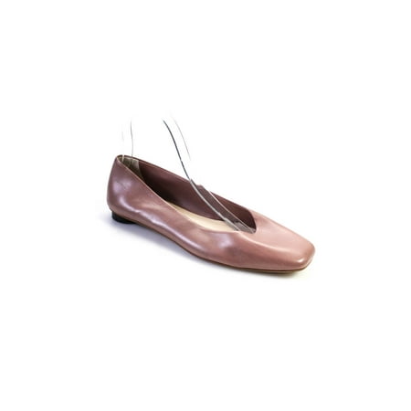 

Everlane Womens Leather Square Toe Circular Heeled Loafers Maueve Pink 9.5