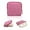 Quilted Rose Pink, variant on Soft Velvet Organizer Pouch for Bangle, 4.5In Travel Jewelry Case Organizer with Zipper, Anti-Scratch Portable Storage for Bracelets Large Earrings