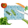 thumbnail image 2 of Caroline's Treasures Watercolor Snowflake on Blue Glass Cutting Board Large, 2 of 2