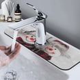thumbnail image 7 of Pofeuu Christmas Snowman With Hat Print Splash Guard for Sink Faucet Sink Gadgets-Splash Guard Behind Faucet Drip Catcher for Kitchen, Bathroom,Sink Mat, 7 of 7