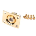 thumbnail image 1 of LOVEVER guitar input jack 1/4 Inch 6.35mm Guitar Jack Plate Socket Copper Guitar Pickup Output Jack Plug with Jack Plate Screws for Electric Guitar Bass (Golden), 1 of 8