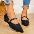 thumbnail image 6 of Womens Mesh Ballet Flats Mary Jane Fishnet Ballerina Buckle Strap Comfortable Causal Dress Shoes, 6 of 6
