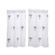 thumbnail image 4 of Cortinas blancas con bolsillo para varilla, cortinas cortas y cómodas. Árbol 74cmx61cm, 4 of 9