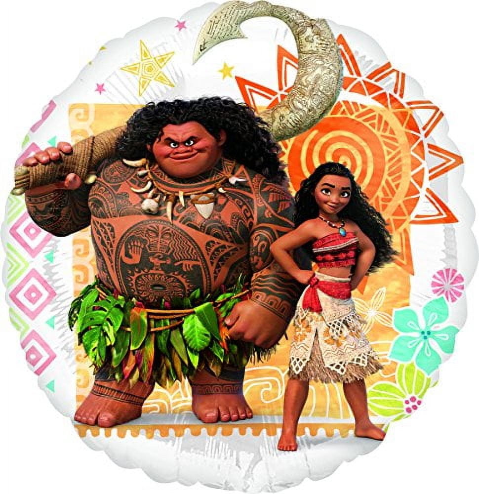 Moana's Birthday Party Supplies Airloonz and Foil Balloon Bouquet Decorations