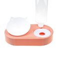 thumbnail image 2 of 2 en 1 Pet Cat Feeder Bowl Automático Agua Potable Dog Bowl (Naranja Rosa) Likrtyny Para estrenar, 2 of 8