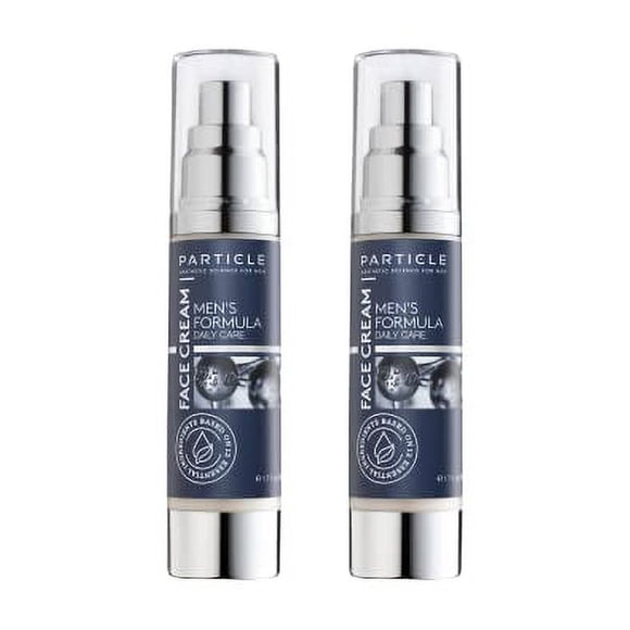 Particle Face Cream for Men 6-in-1 Anti-Aging Moisturizer, Reduces Wrinkles, Dark Spots & Eye Bags (Pack of 2 (3.4 oz.))
