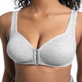 thumbnail image 5 of yievot Front Closure Bras for Women No Underwire Wireless Push Up Bras Padded Full Coverage Bras Soft Supportive Everyday Bra Bralettes, 5 of 6