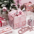 thumbnail image 2 of Papel de regalo reversible rosa para Navidad Burymento 43x305 cm, 2 of 6