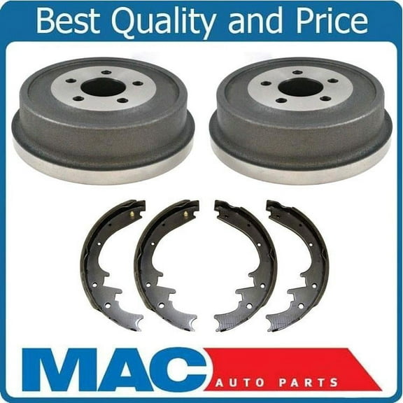 fits For 2002 Jeep Liberty (2) 100% New Rear Brake Drum Drums & Brake Shoes 3pc