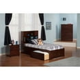 thumbnail image 3 of Leo & Transitional Solid Wood Brown Lacey Twin XL Storage Platform Bed, 3 of 3
