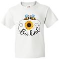 thumbnail image 3 of Inktastic Bee Kind Bees and Sunflower Youth T-Shirt, 3 of 5