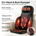 thumbnail image 3 of Full Body Shiatsu Massage Pad with Foot & Calf Massager, 3D Kneading, Heat & Vibration,Perfect Gift for Parents & Self Care, 3 of 9