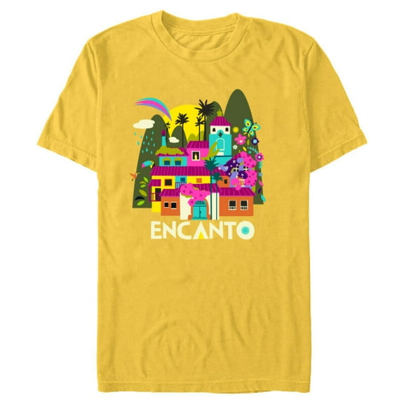 Disney Encanto Madrigal House - Short Sleeve Blended T-Shirt for Adults – Customized-Yellow