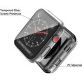 thumbnail image 3 of Hard Case for Apple Watch Series 3 / Series 2 Screen Protector 38mm, Hard PC Case Slim Tempered Glass Screen Protector Overall Protective Cover.2PCS,Transparent,38mm, 3 of 8