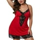 thumbnail image 1 of Gibobby Conjunto de lencería Lencería sexy para mujer, conjunto de camisón de malla, camisón sexy para el hogar, lencería para mujer(Rojo, 4XG), 1 of 5