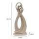 thumbnail image 2 of Sandstone Couple Home Living Room Decor Valentine's Gifts Resin Crafts Stone Accent Table End Coffee Table Living Room Furniture Bedroom Office Decor Home Decor, Stone Accent Table, Resin, 2 of 6